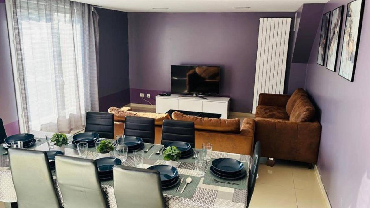 100M2 2 Chambres 8 Personnes - Grand Parking Et Terrasse Privee - Proche Cdg-Parc Expositions-Paris-Asterix-Disney Villepinte  Exteriör bild