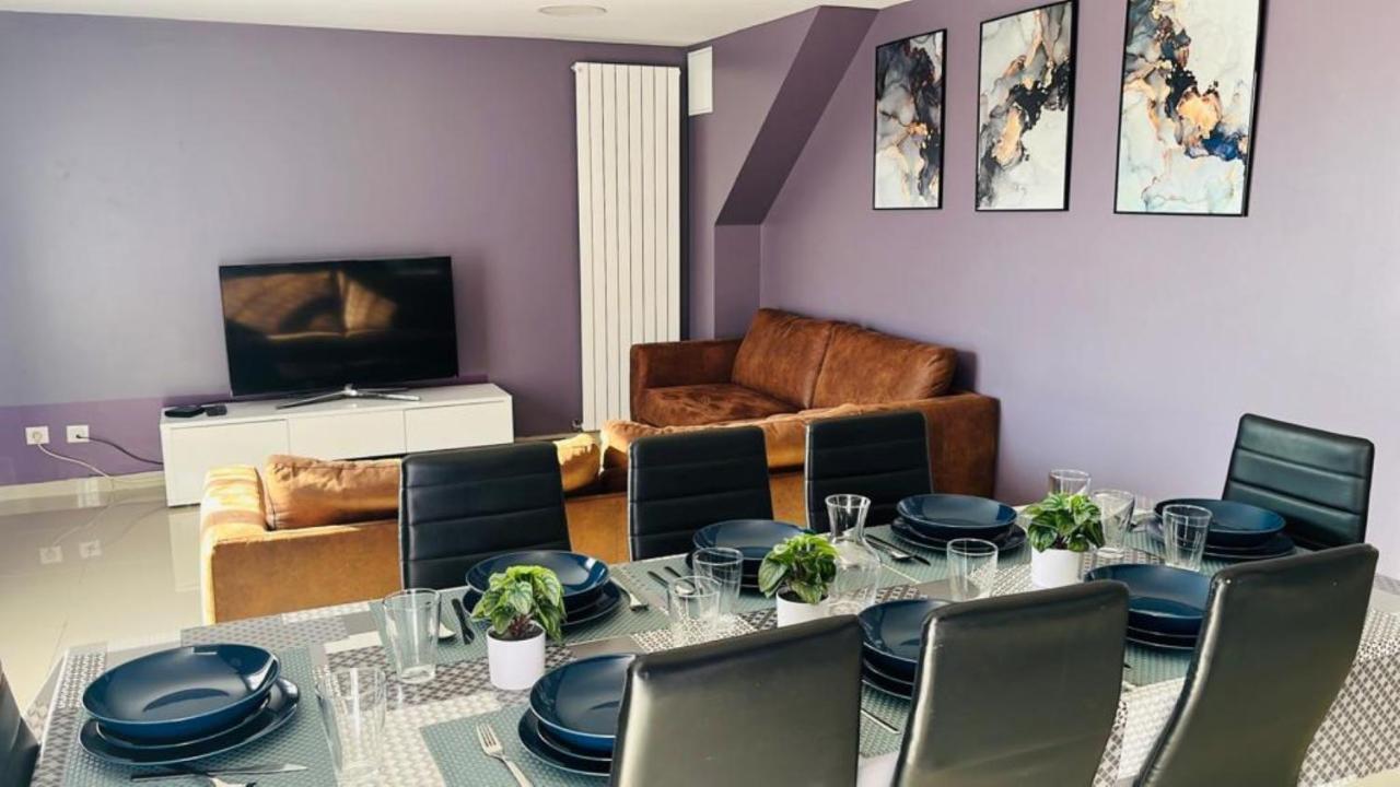 100M2 2 Chambres 8 Personnes - Grand Parking Et Terrasse Privee - Proche Cdg-Parc Expositions-Paris-Asterix-Disney Villepinte  Exteriör bild
